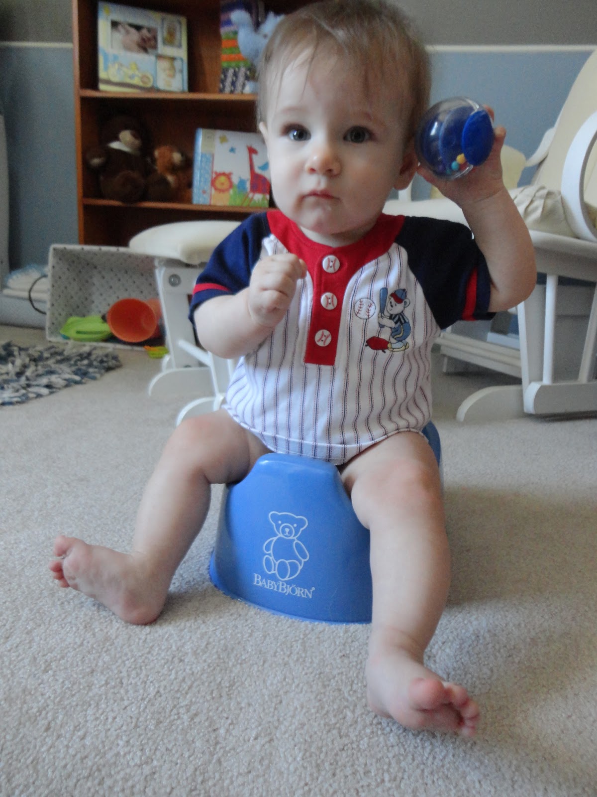Simply Erin Infant Potty Training Baby Boy on the Potty!