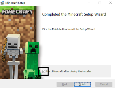 Minecraft kurulumu tamamlandı Minecraft kurulumu tamamlandı