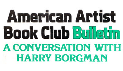 Harry Borgman Interview on Ink Line Drawing for The American Artist Book Club.
