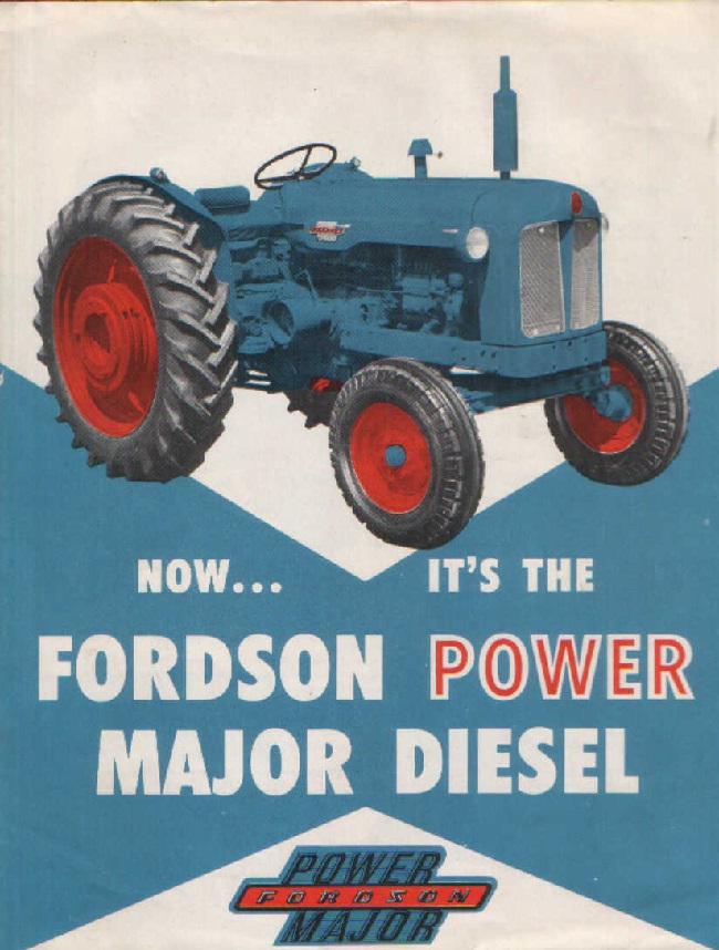 Potencia Gran Tractor Medidor Fordson Major tractormeter Iluminado Nuevo 