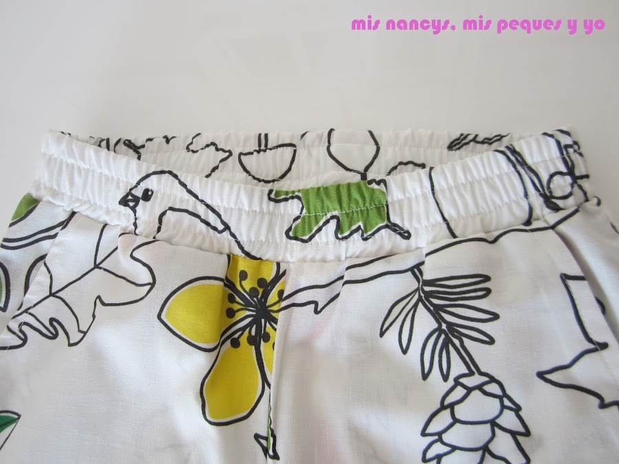 mis nancys, mis peques y yo, pantalón fluido para niñas, cintura con goma elástica