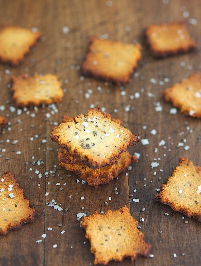 Cheesy Chia Seed Crackers (Gluten-Free & Low Carb)