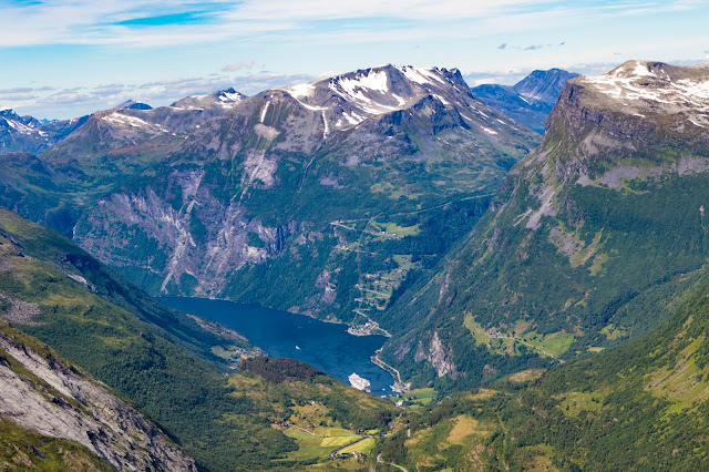 Panorama sul Geirangerfjord dal Monte Dalsnibba