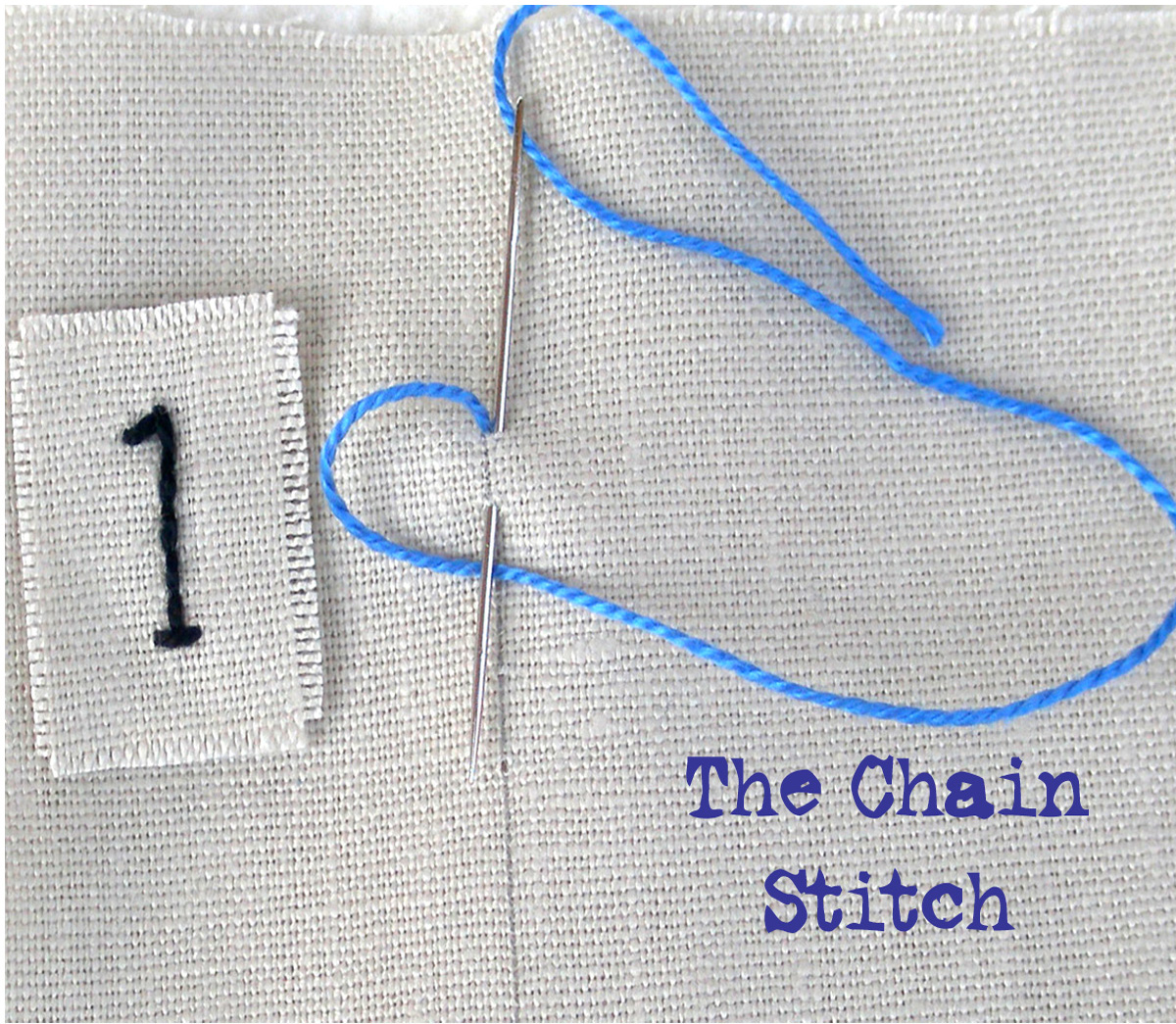 fiberluscious The Chain Stitch or Lazy Daisy Stitch Tutorial