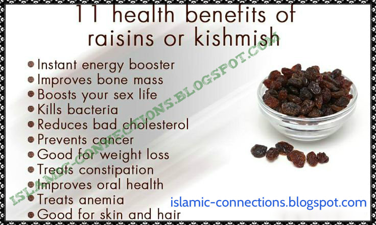 Health Benefits Of Raisins ~ islamic-connections