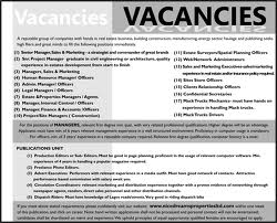 List of vacancy job in nigeria