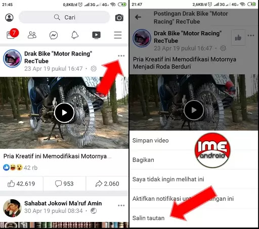2 Cara download Video yang ada di FB langsung Di HP