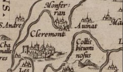 carte ancienne du Puy de la Poix clermont-ferrand