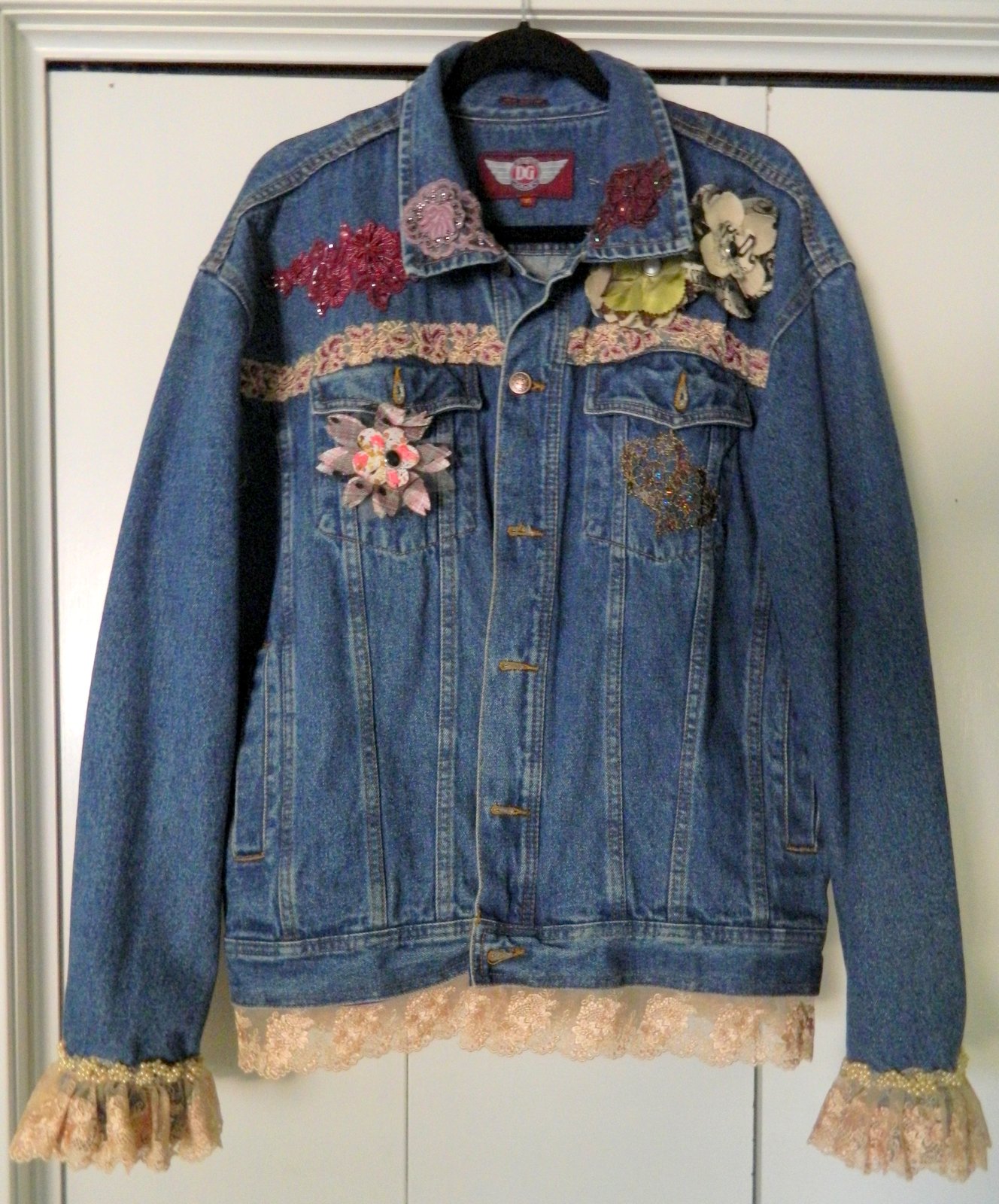 The other side of Deb: Altered jean jacket