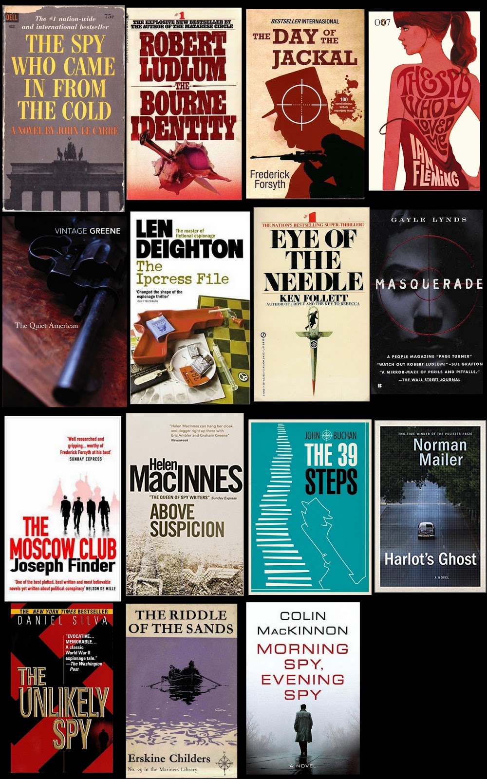 The Book Tripper Top 15 Espionage Novels by Publisher's Weekly (2006)