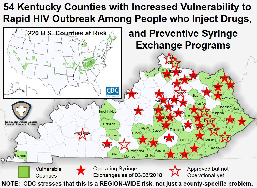 KENTUCKY HEALTH NEWS State leads nation in local syringe exchanges
