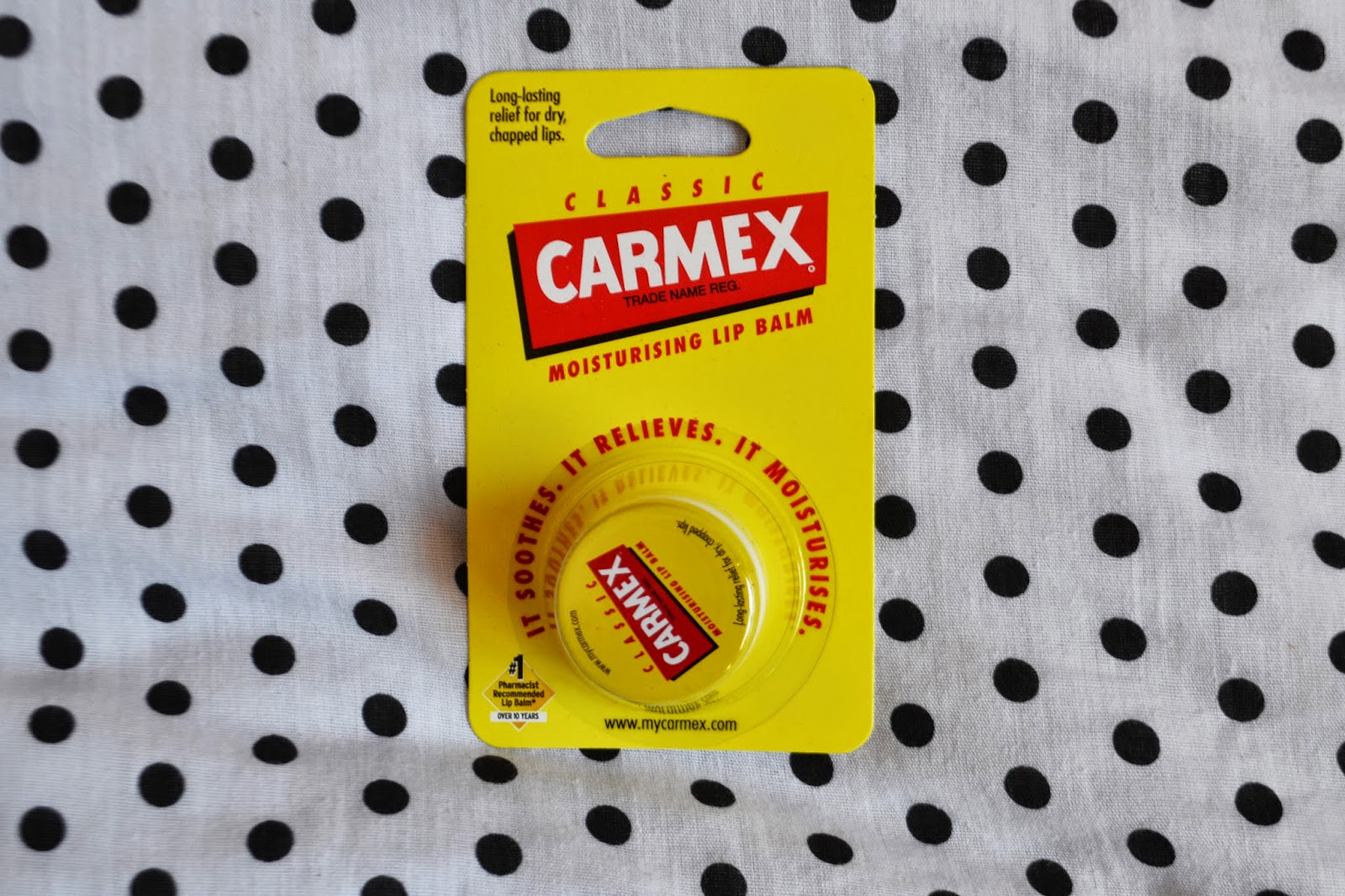 tub of Carmex Lip Balm
