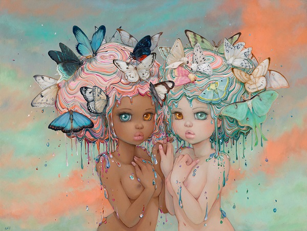 Camilla d'Errico, "Harmonie" - oil on wood panel | obras de arte pop contemporaneo, pinturas, surrealismo pop, art pictures inspiration | art selecta Camilla d'Errico, "Harmonie" - oil on wood panel | obras de arte pop contemporaneo, pinturas, surrealismo pop, art pictures inspiration | art selecta