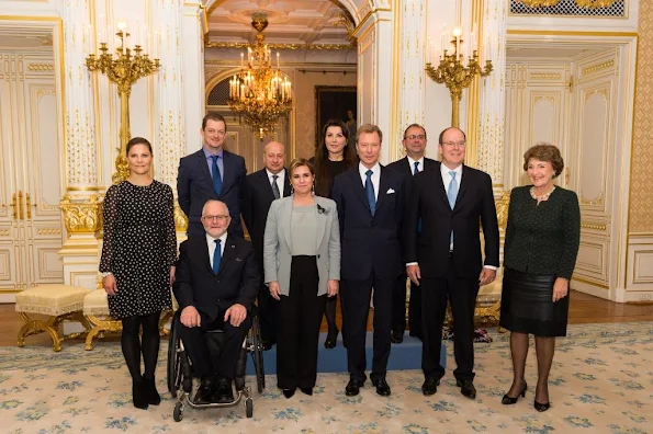 Crown Princess Victoria of Sweden, Princess Margriet of the Netherlands, Prince Albert of Monaco, Grand Duchess Maria Teresa of Luxembourg 