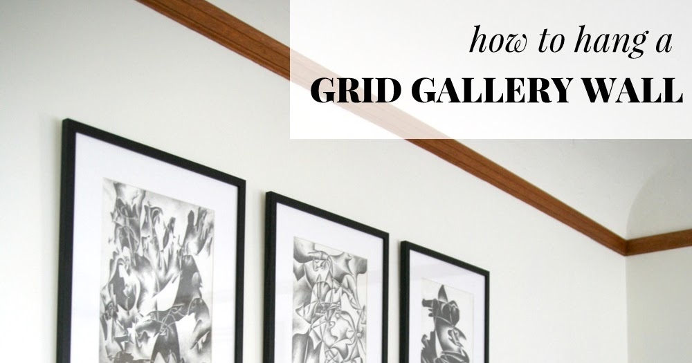 How to measure and hang a grid gallery wall! Dining room art with  affordable custom frames & hardware / Create / Enjoy