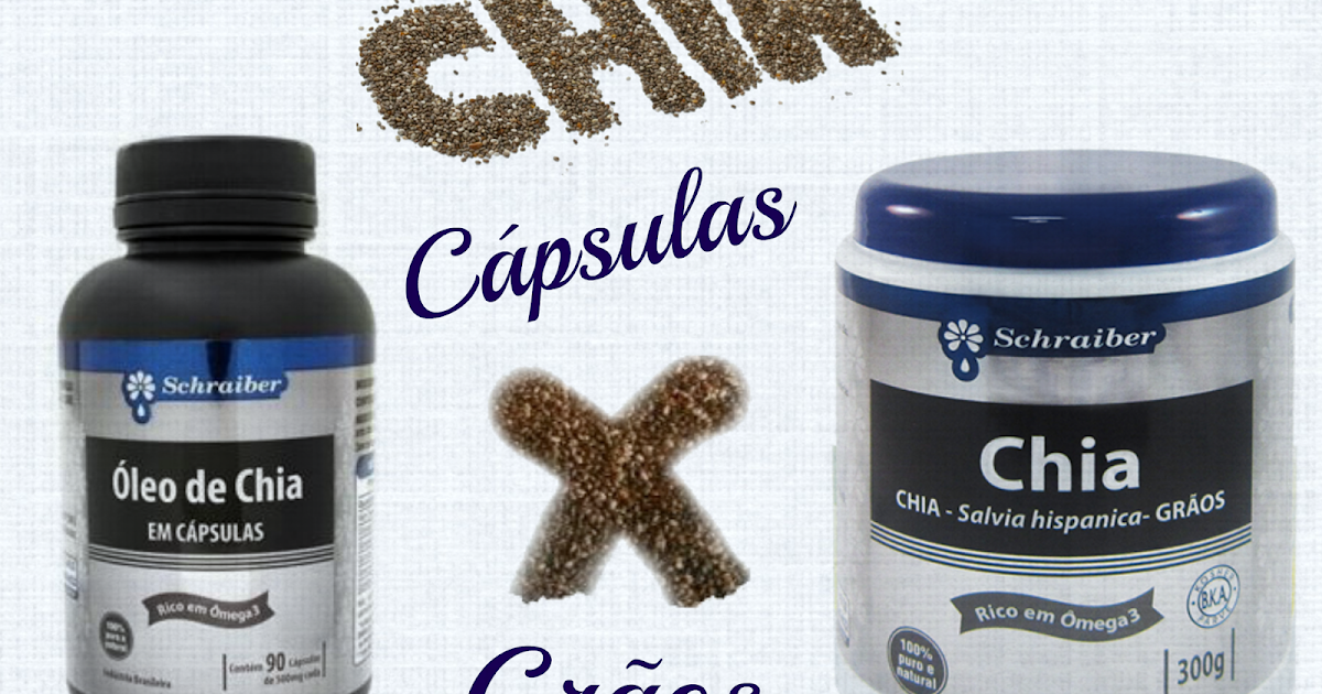 Chia em Grãos ou em Cápsulas? Quais as diferenças entre Elas?