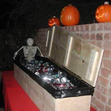 Coffin cooler for party drinks Jun 30, · My husband made a coffin for me last year for drinks too (sorry no pics), but of course I didn't think about the insulation - we lined it with plastic, so it didn't keep cold very long. This year I'm adding the styrofoam/caulking to it.