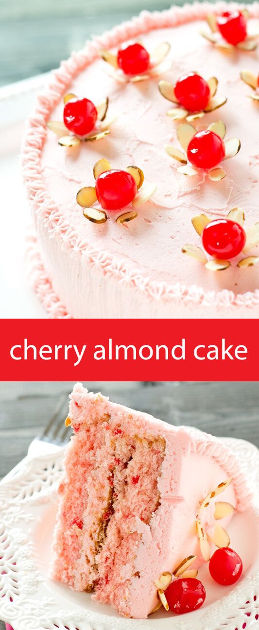 cake cherry almond recipe tastesoflizzyt recipes maraschino scratch homemade flowers source 16k