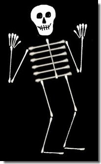 q tip skeleton craft template gettin 39 skooled q tip skeleton craft template gettin 39 skooled