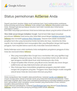Situs tidak sesuai dengan kebijakan Google- 5 penolakan Google Adsense Situs tidak sesuai dengan kebijakan Google- 5 penolakan Google Adsense