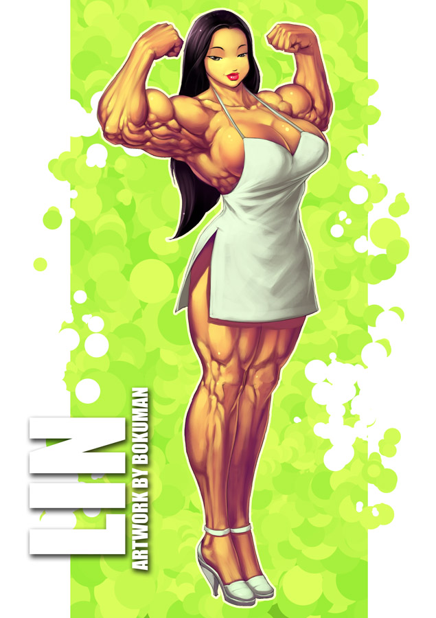 Cartoon girl will have muscle video Cartoon girl will have muscle video