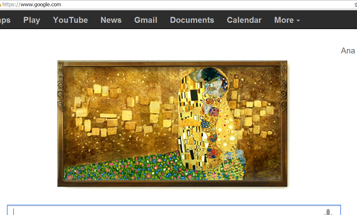 Hella Heaven Google doodle celebrating 150th Gustav Klimt