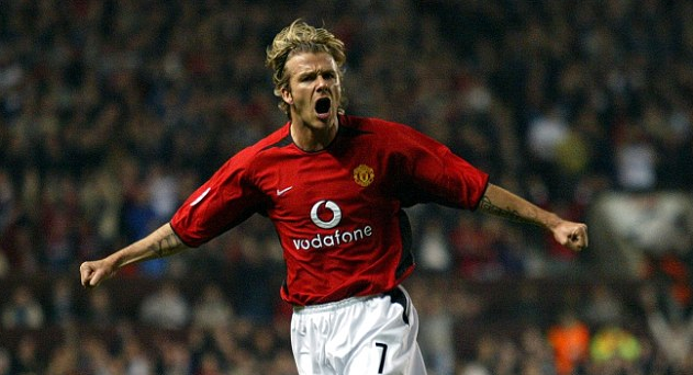 Football Legends wore the No.7 at Manchester United - David Beckham Football Legends wore the No.7 at Manchester United - David Beckham