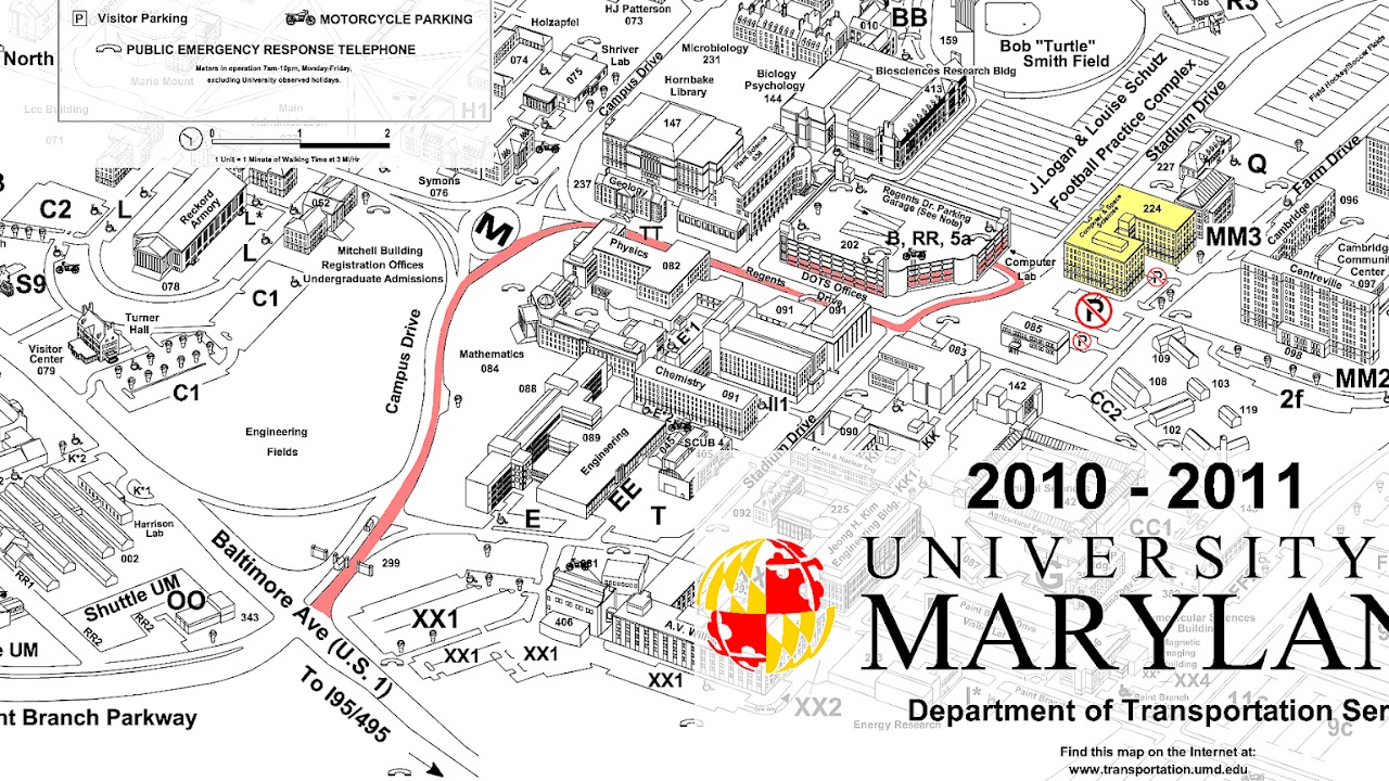University Of Maryland College Park Campus Map - Trip to Park