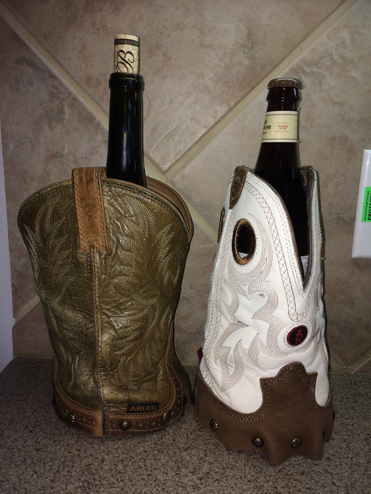 Southern Gentleman's DIY Cowboy Boot Wine Bottle Holder UpCycle!
