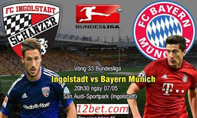 Cược thắng hôm nay Ingolstadt vs Bayern Munich (20h30 ngày 07/05) Ingolstadt1