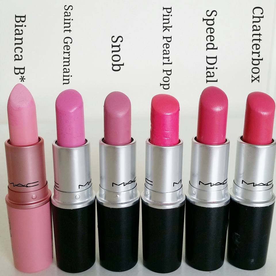 MakeupMadness107ByElina Mac Lipsticks Pink Pink Pink