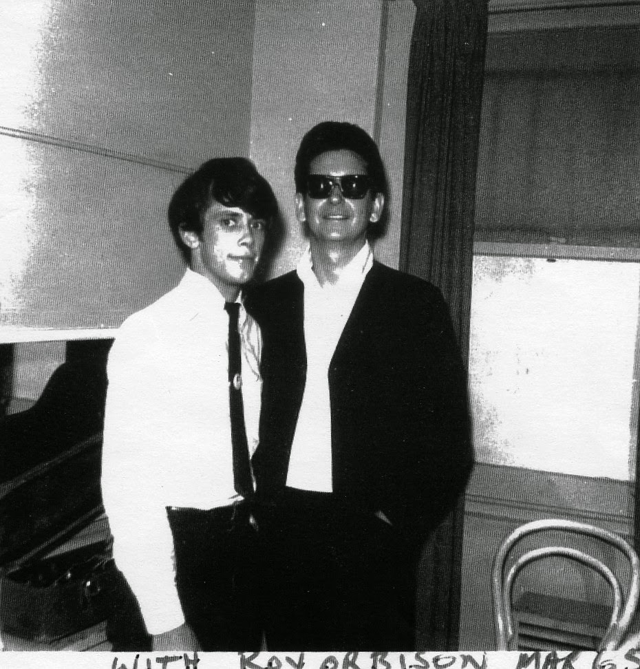 Ray Columbus with Roy Orbison, 1965. Photo: Grant Gillanders / FB