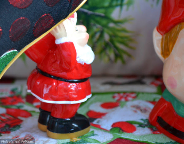 Irregular Choice Mr & Mrs Clause Santa heel back view back view of Santa heel on shoe