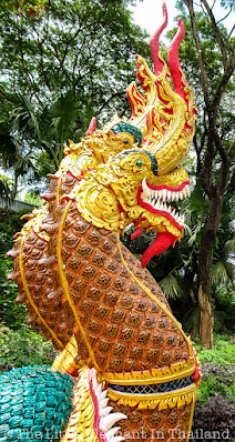 Dragons at Wat Phra That Beng Sakat in Pua