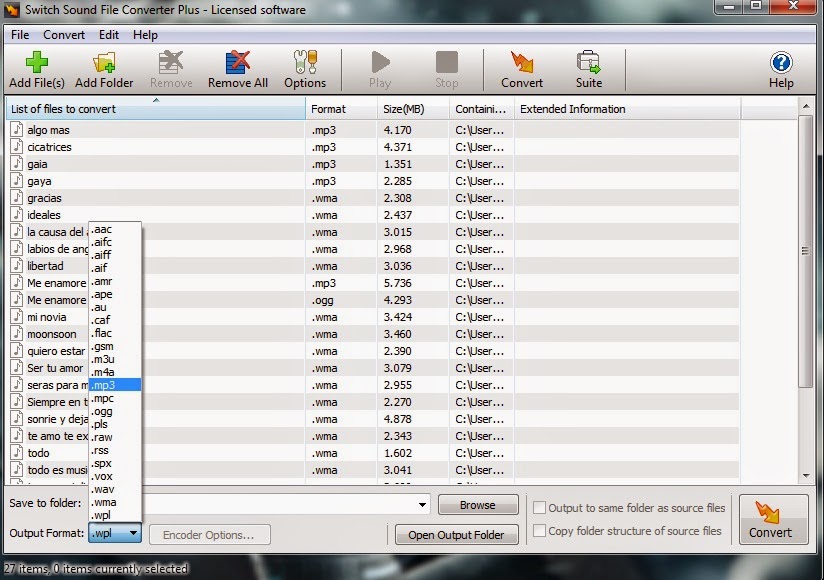 Switch Sound Portable Convertidor de música multiformato GEA Project