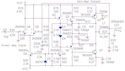 Amplifier OCL Circuit