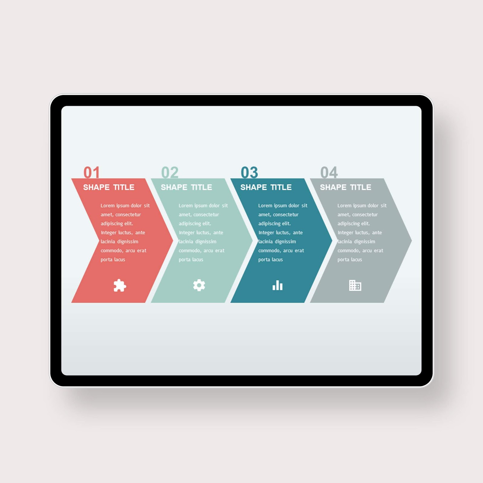 Horizontal step by step powerpoint templates powerpoint free