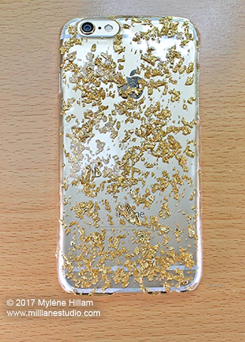 Makeover Your Phone Case with Resin and Gold Leaf Mill Lane Studio