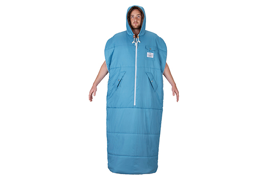 The Family Mcshane Weird Stuff I Can T Stop Loving So This Is A Sleeping Bag You Can Wear It Has Arm Holes And Starts Unzipping At The Bottom S Hood Amazing