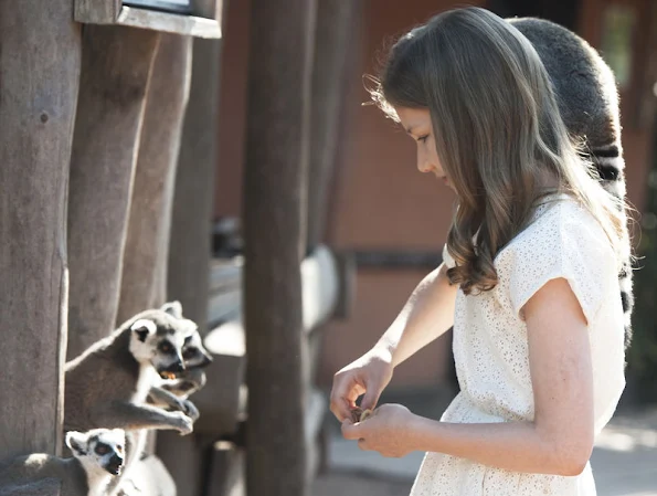 Queen Mathilde and King Philippe of Belgium with their children, Crown Princess Elisabeth, Prince Gabriel and Prince Emmanuel  visited animal park at the Pairi Daiza