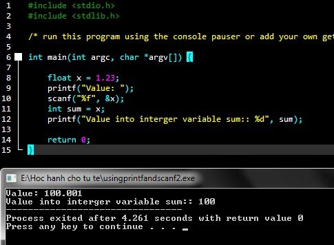 Learning day by day: Day 2: DELIVERY ( Using printf() and scanf() )