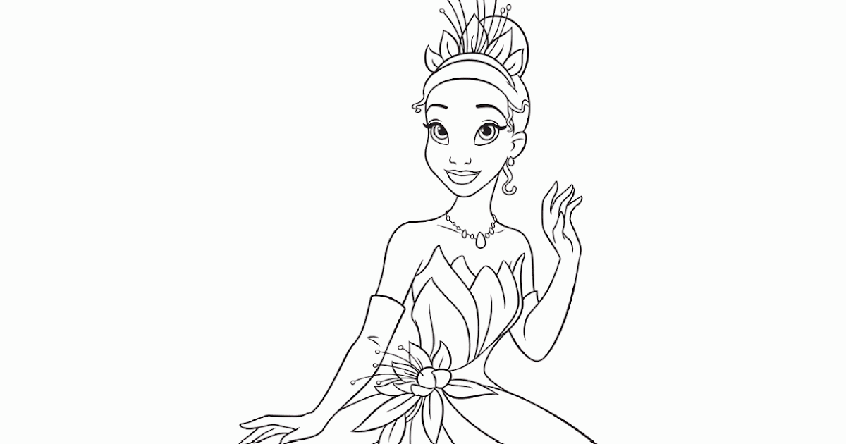 The Frog Princess Coloring Pages Princess Tiana and The Frog Coloring Pages Coloring