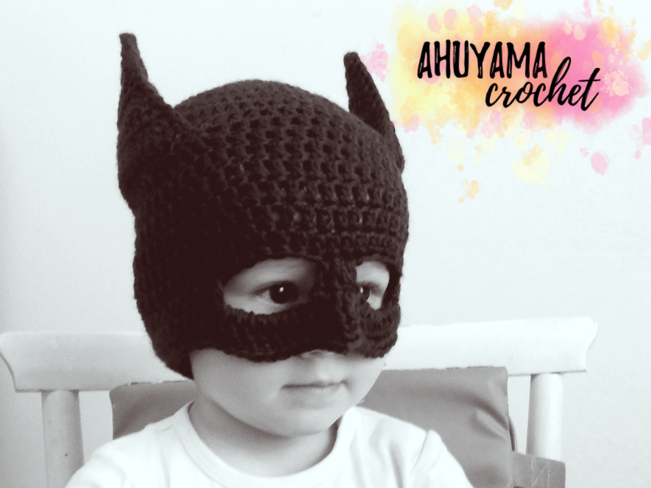 GORRO DE BATMAN A CROCHET - Ahuyama Crochet