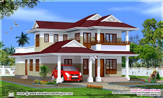 3 bedroom Kerala style home