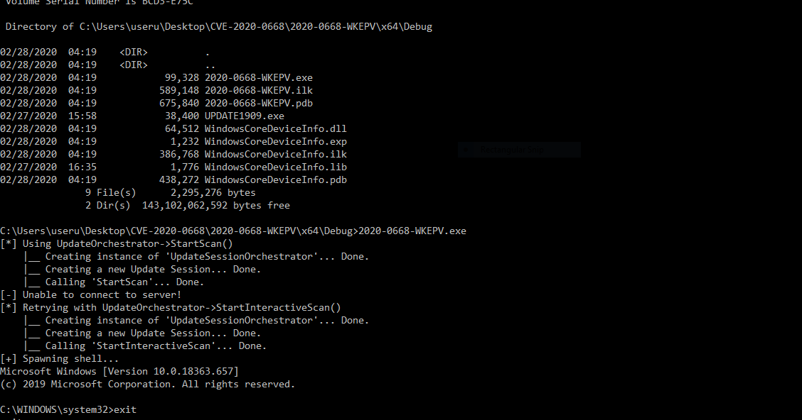 CVE20200668_Windows Kernel Elevation of Privilege Vulnerability + PWN
