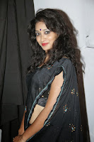 Bhanu hot Photos in black saree TollywoodBlog.com