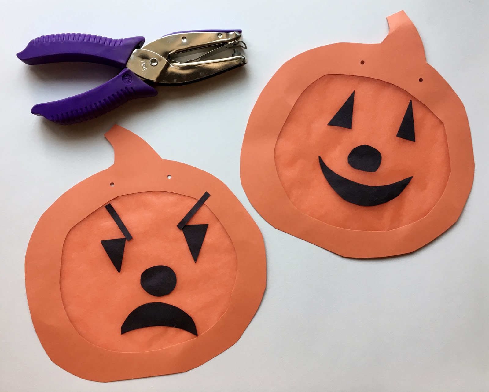 we bloom here jackolantern window garland