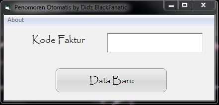 Membuat Nomor Otomatis di VB 6 Database MySQL