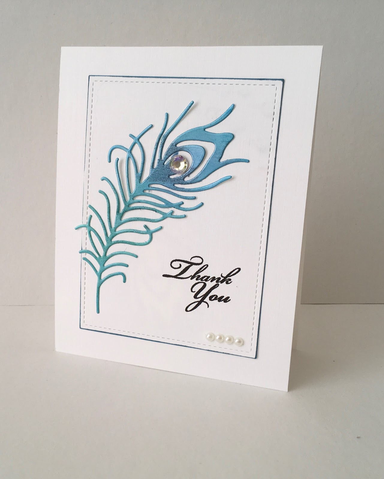 Sunny's Craft Diecut peacock feather