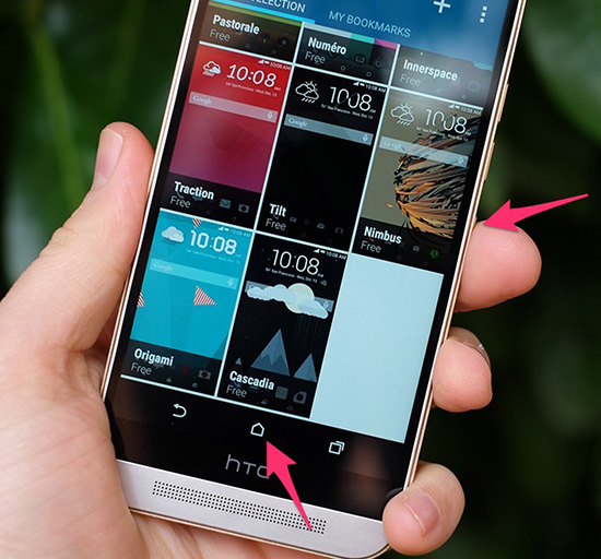 Cách chụp màn hình điện thoại HTC